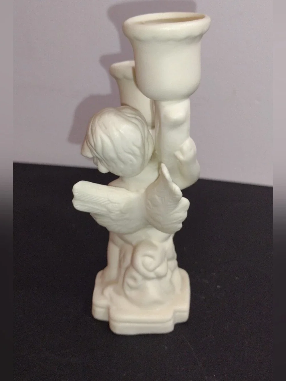White Angel Cherub Candle Holder - Home Accents